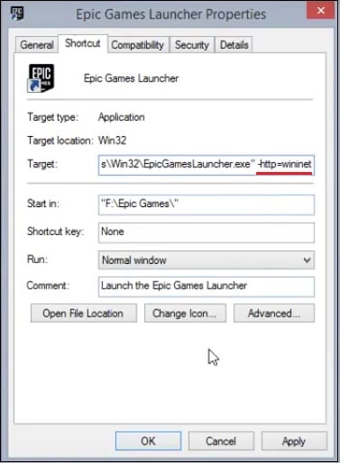 epic games launcher connection issues